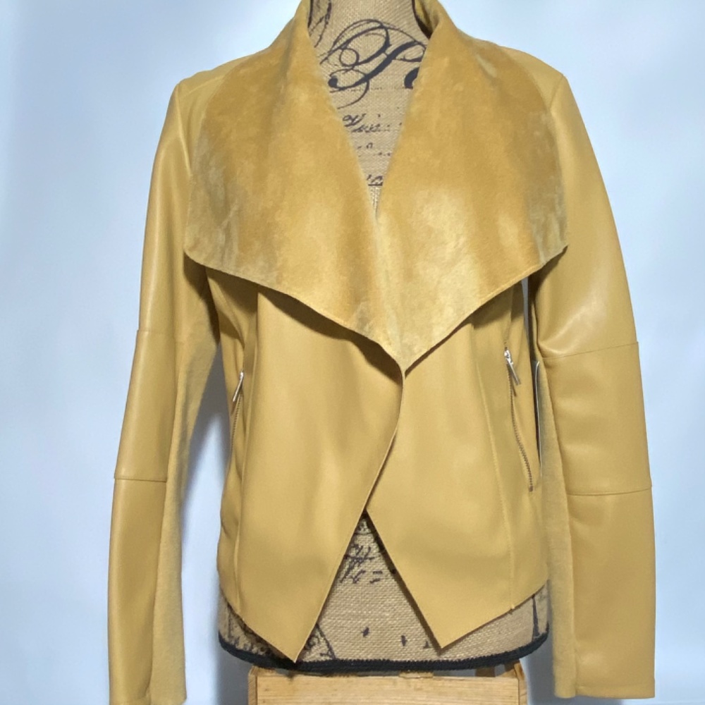 Bagatelle Faux Leather and Suede Jacket Size S NWT